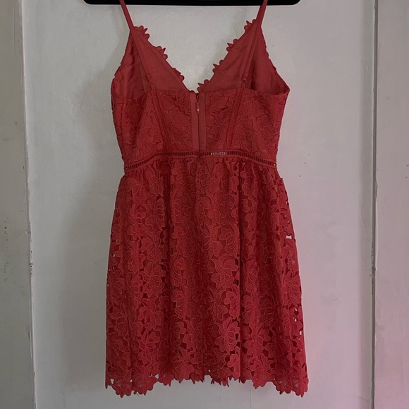Bebe coral lace dress NWT- “Valentina Blossom” - Picture 2 of 10